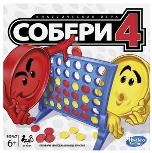 Настолна игра Събери 4, опаковка на руски език