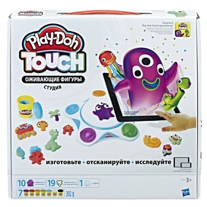 Комплект с пластелин Play-doh Touch Shape to Life, С приложение за сканиране