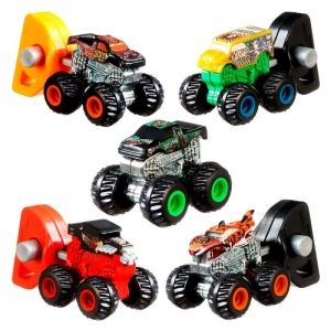 Hotwheels Monster Truck: мини камион с ключ за изстрелване-4