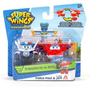 Super Wings 2бр. трансформиращи се фигури Пол и Джет